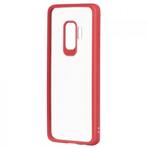 Devia Pure Style Silicone Back Case For Samsung G960 Galaxy S9 Transparent - Red
