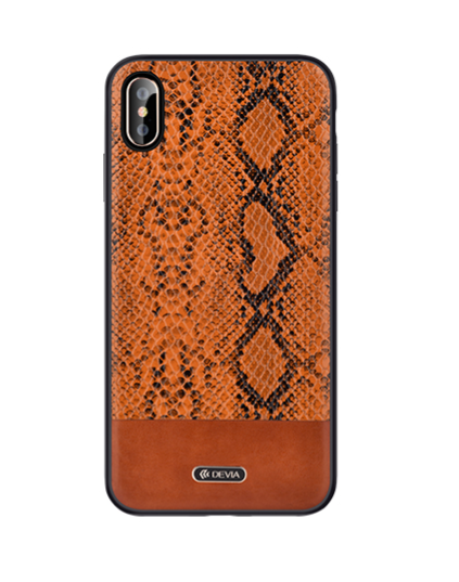 Devia Python Silicone Back Case Apple iPhone XS Max Brown