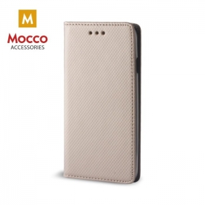 Mocco Smart Magnet Book Case For Huawei Y9 (2018) Gold