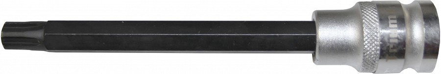RIBE M5 MULTI-SPLINE BIT WITH SOCKET 1 / 2" DRIVER. LENGTH 140MM. DARK BLACK BIT BODY S2.