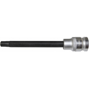 RIBE M12 MULTI-SPLINE BIT WITH SOCKET 1 / 2" DRIVER. LENGTH 140MM. DARK BLACK BIT BODY S2