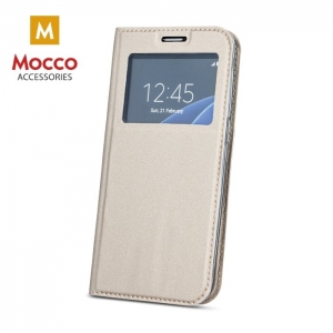 Mocco Smart Look Case Чехол Книжка с окошком для телефона Xiaomi Mi Max Золотой