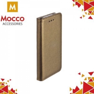 Mocco Smart Magnet Book Case For LG Q6 M700N Dark Gold