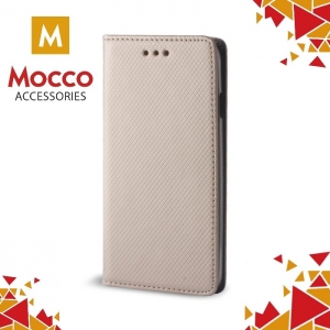Mocco Smart Magnet Book Case For Huawei Y3 (2017) Gold