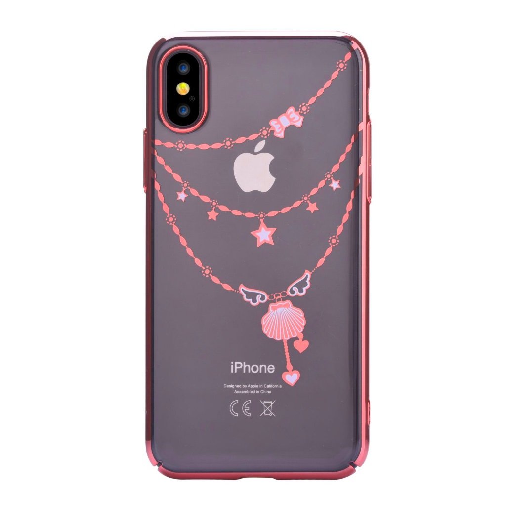 Devia Shell Пластмассовый Чехол с Кристалами Swarovsky для Apple iPhone X / XS Красный