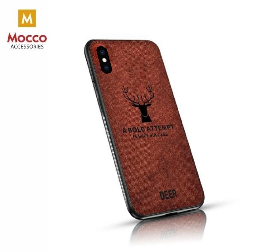 Mocco Deer Silicone Back Case for Apple iPhone XS Max Brown (EU Blister)