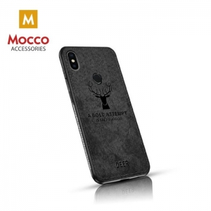 Mocco Deer Silicone Back Case for Samsung A920 Galaxy A9 (2018) Black (EU Blister)