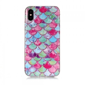 Mocco Trendy Silicone Back Case for Apple iPhone XS Max Fish Scales