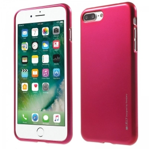 Mercury i-Jelly Back Case Strong Silicone Case With Metallic Glitter for  Apple iPhone X / XS Pink