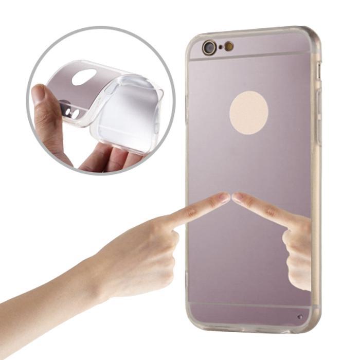 Mocco Mirror Silicone Back Case With Mirror For Samsung G920 Galaxy S6 Pink