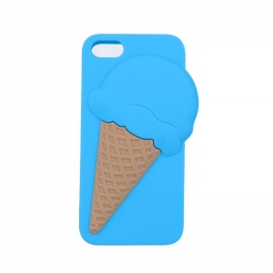 Mocco 3D Silikone Back Case For Mobile Phone Ice cream Samsung A310 Galaxy A3 2016 Blue