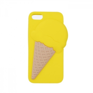 Mocco 3D Silikone Back Case For Mobile Phone Ice cream Samsung A310 Galaxy A3 2016 Yellow