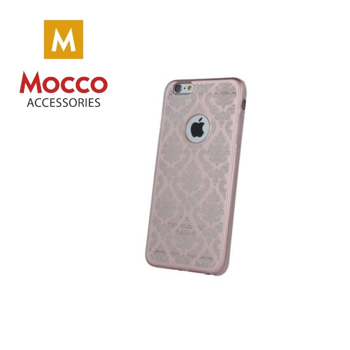 Mocco Ornament Back Case Silicone Case for Apple iPhone X / XS Rose Gold
