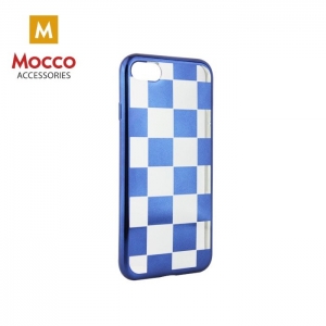 Mocco ElectroPlate Chess Silicone Case for Samsung A320 Galaxy A3 (2017) Blue