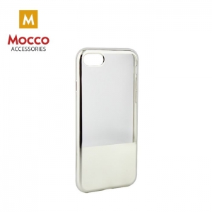 Mocco ElectroPlate Half Silicone Case for Samsung A320 Galaxy A3 (2017) Silver
