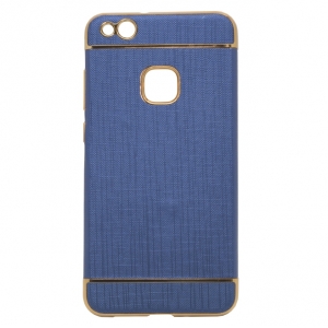 Mocco Exclusive Crown Back Case Silicone Case With Golden Elements for Samsung J330 Galaxy J3 (2017) Dark Blue