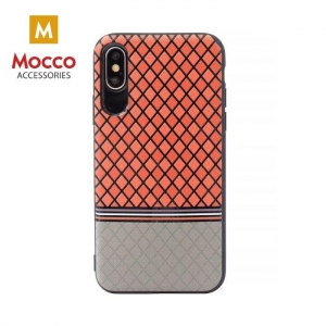 Mocco Trendy Grid And Stripes Silicone Back Case for Samsung G955 Galaxy S8 Plus Red (Pattern 2)