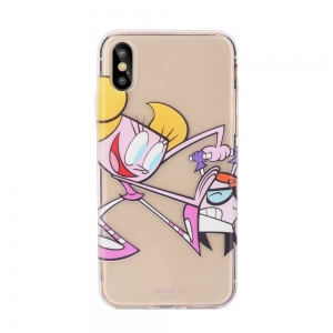 Cartoon Network Dexter Silicone Case for Samsung J610 Galaxy J6 Plus (2018) Dexter with Dee Dee