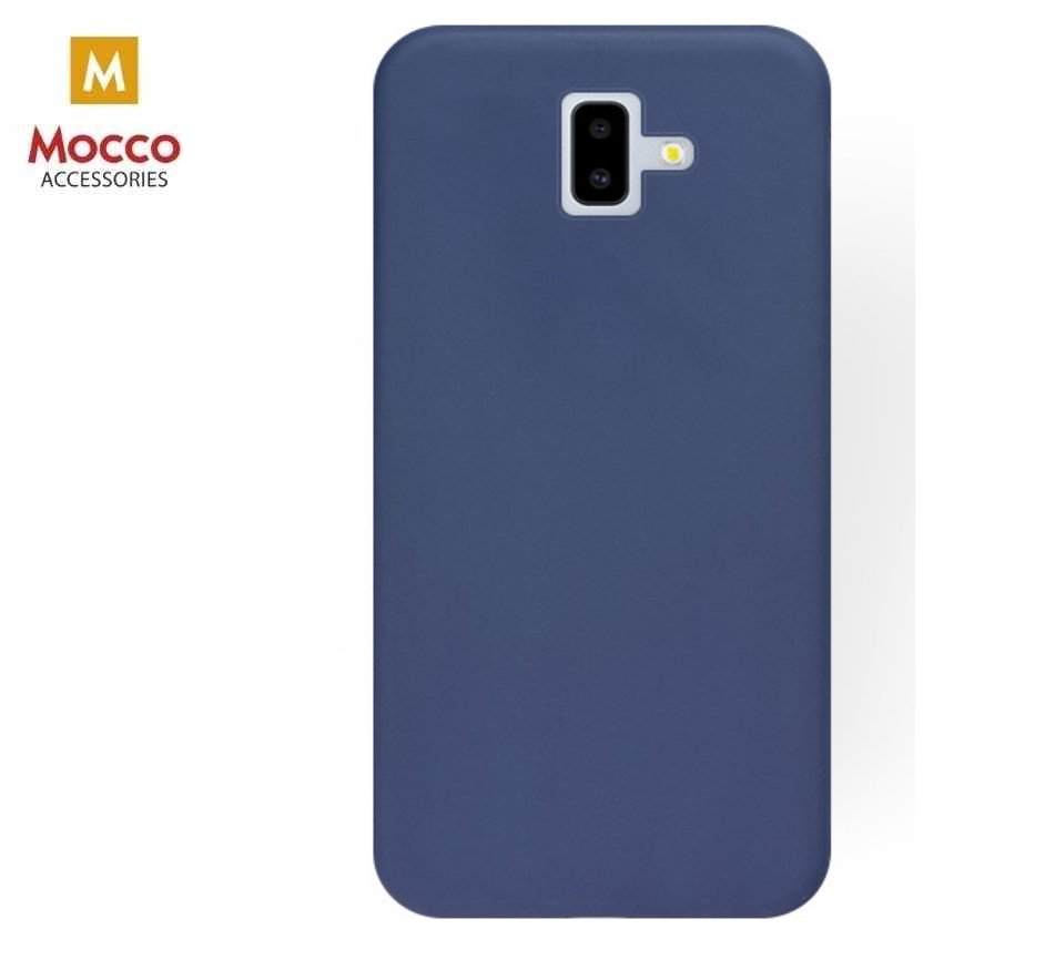 Mocco Soft Magnet Silicone Case With Built In Magnet For Holders for Samsung J610 Galaxy J6 Plus (2018) Blue