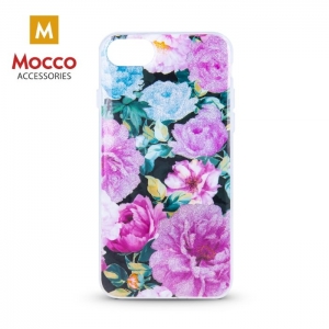Mocco Spring Case Silicone Back Case for Samsung J610 Galaxy J6 Plus (2018) (Pink Peonies)