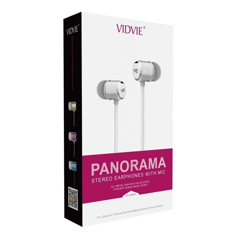 Vidvie HS605 Modern Universal Headset With Microphone Black