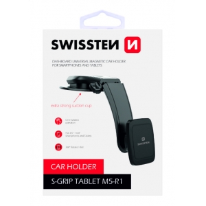 Swissten S-GRIP-M5-R1 Premium Универсальный держатель с Магнитом на решетку Черный