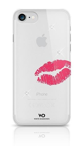 White Diamonds Lipstick Kiss Case With Swarovski Crystals for Apple iPhone 6 Plus Transparent