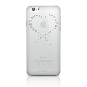 White Diamonds Eternity Crystal Case With Swarovski Crystals for Apple iPhone 6 Plus Transparent With Silver Crystals