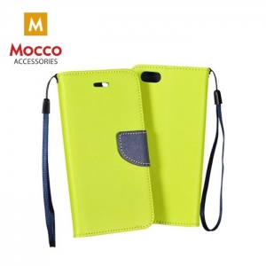 Mocco Fancy Book Case For LG K10 / K11 (2018) Green - Blue