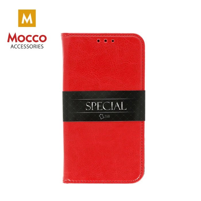 Mocco Special Leather Case Кожанный Чехол Книжка для Samsung J400 Galaxy J4 (2018) Красный