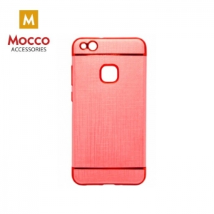 Mocco Exclusive Crown Силиконовый чехол с золотыми рамками для Apple iPhone X / XS Красный