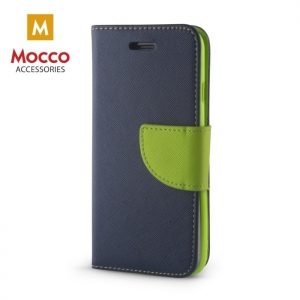 Mocco Fancy Case Чехол Книжка для телефона Nokia 6.1 Plus / Nokia X6 (2018) Синий - Зелёный