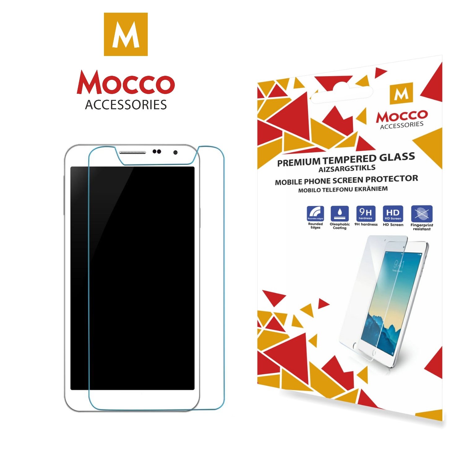 Mocco Tempered Glass Screen Protector Universal 4.5"