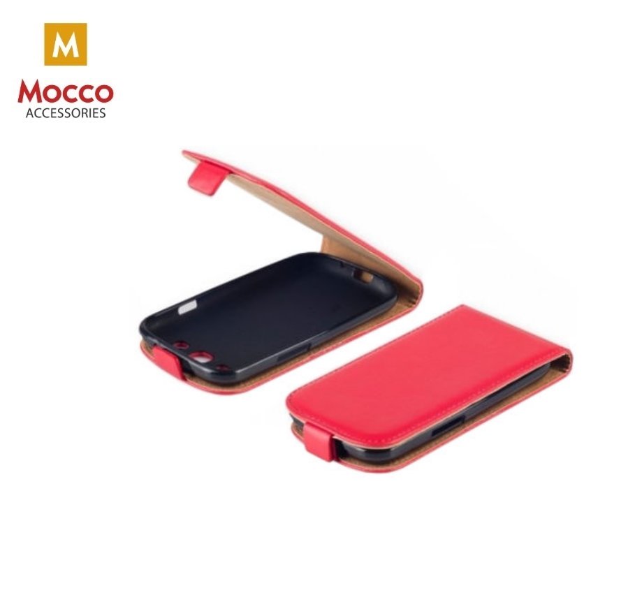 Mocco Kabura Rubber Case Vertical Opens Premium Eco Leather Mouse Xiaomi Redmi Note 5 Pro / AI Dual Camera Red