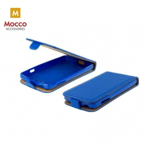 Mocco Kabura Rubber Case Vertical Opens Premium Eco Leather Mouse Xiaomi Redmi Note 5 Pro / AI Dual Camera Blue
