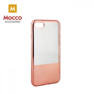 Mocco ElectroPlate Half Silicone Case for Samsung G930 Galaxy S7 Rose Gold