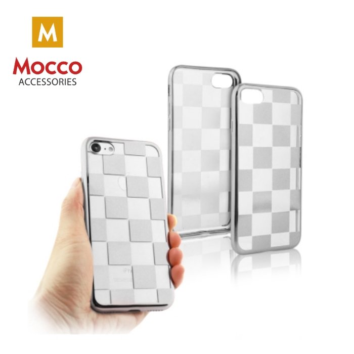 Mocco ElectroPlate Chess Силиконовый чехол для Samsung G950 Galaxy S8 Серебряный