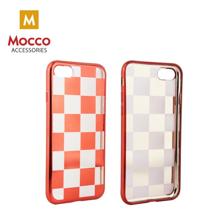 Mocco ElectroPlate Chess Silicone Case for Samsung G930 Galaxy S7 Red