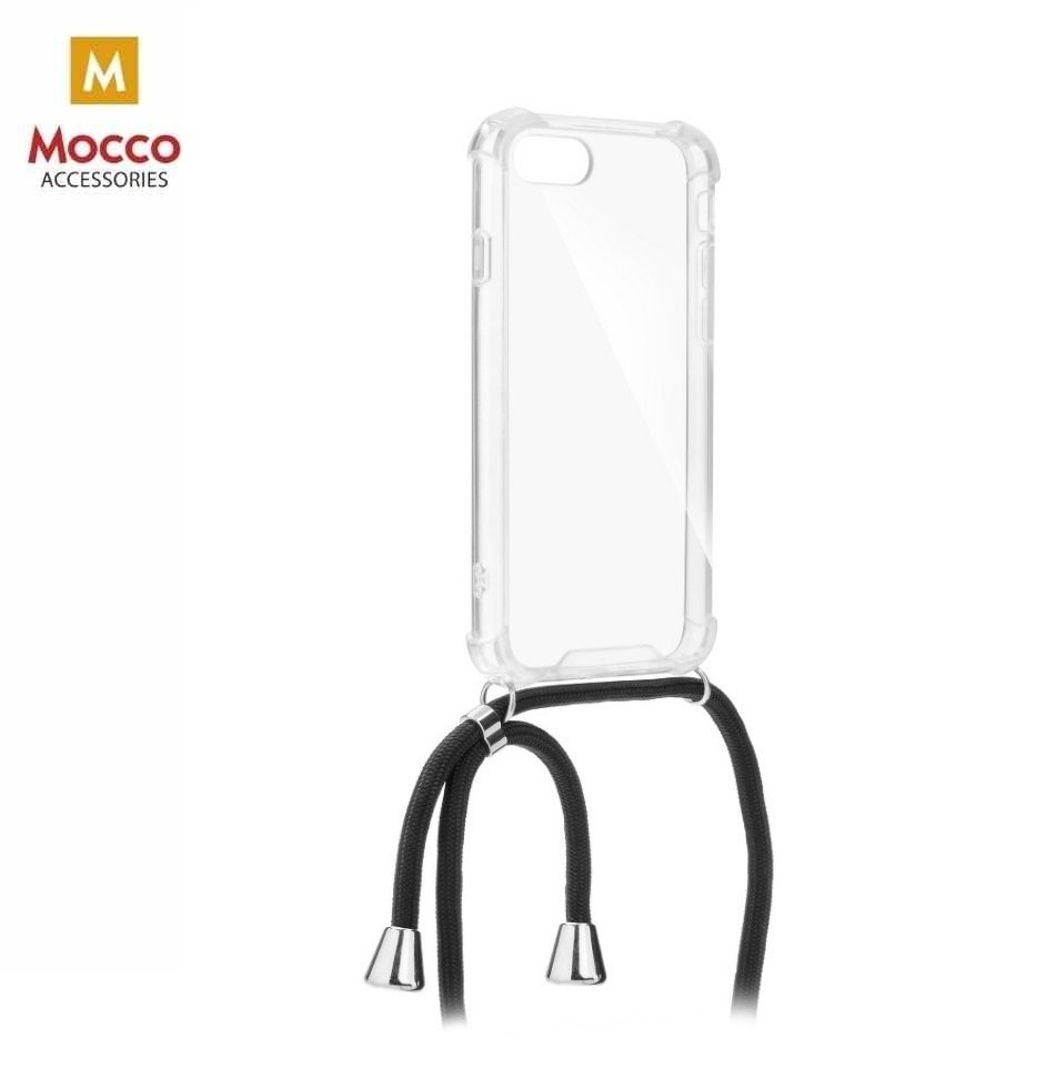 Mocco Cord Case Silicone Case Samsung A202 Galaxy A20e Transparent With String