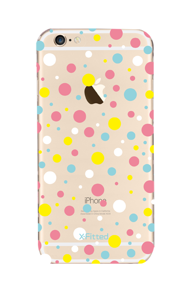 X-Fitted Plastic Case for Apple iPhone  6 / 6S Colorful Dot