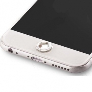 Mocco Universal Home Button Стикер Украшение Apple iPhone / iPad Серебряный