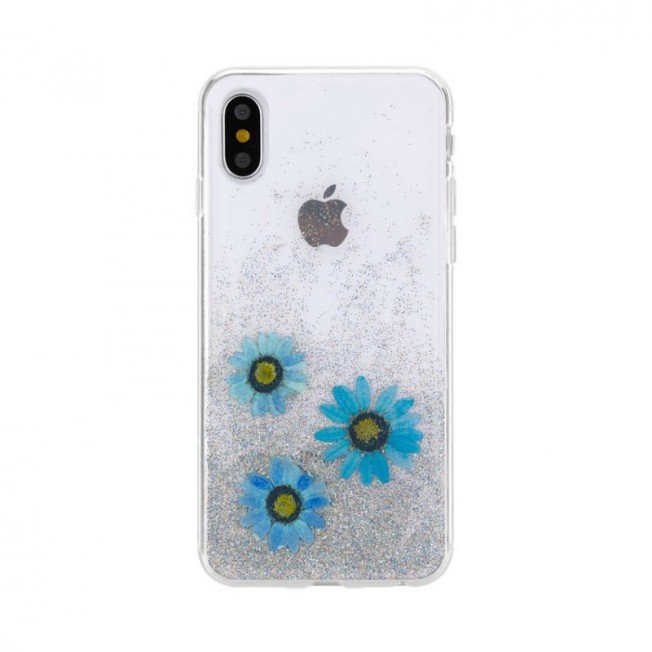 FLAVR Real 3D Flowers Julia Premium Ultra Thin Case With Hand Made Real Flowers For Apple iPhone X / XS