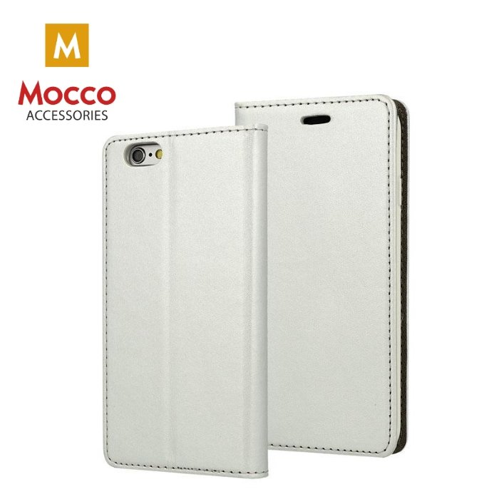 Mocco Smart Modus Case Чехол Книжка для телефона Samsung J730 Galaxy J7 (2017) Серебряный