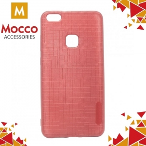 Mocco Cloth Back Case Silicone Case With Texture for Huawei P8 Lite / P9 Lite (2017) Red