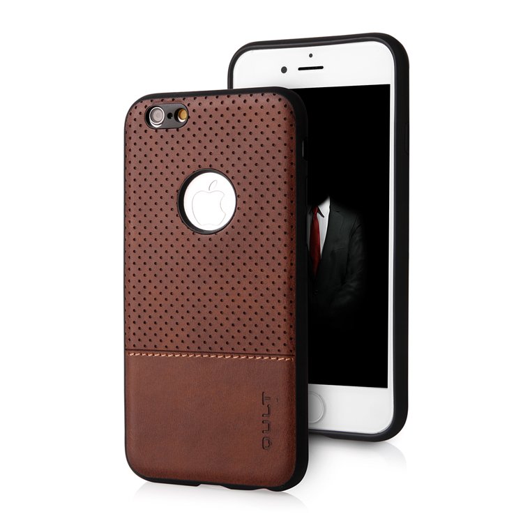 Qult Luxury Drop Back Case Silicone Case for Apple iPhone X Brown