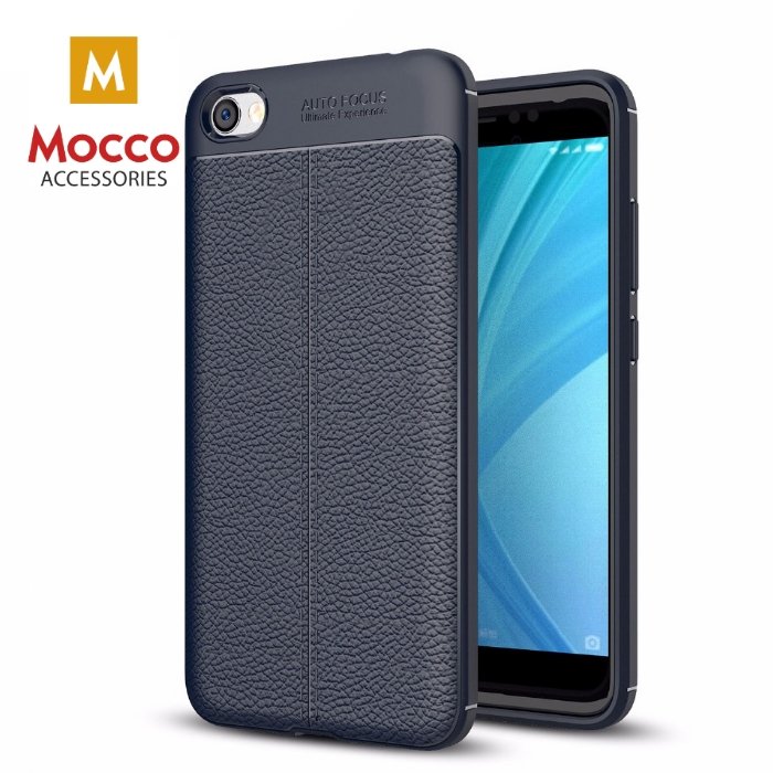 Mocco Litchi Pattern Back Case Силиконовый чехол для Xiaomi Redmi Note 5A Prime Синий