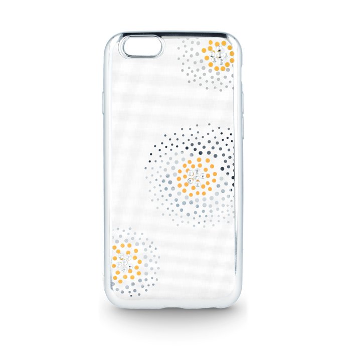 Beeyo Flower Dots Silicone Back Case For Huawei Y6 / Y5 (2017) Transparent - Silver