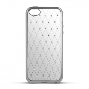 Beeyo Diamond Grid Silicone Back Case For Sony Xperia X Transparent