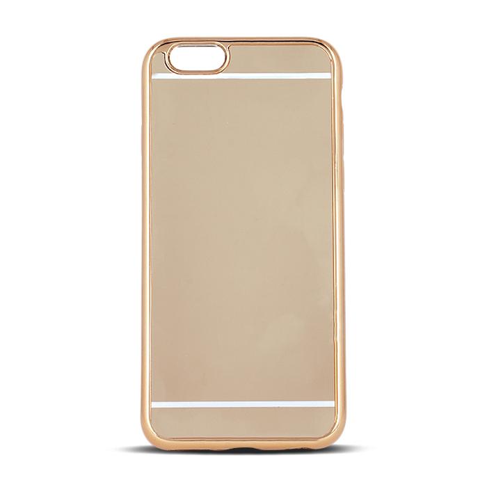 Beeyo Mirror Silicone Back Case With Mirror For Samsung G920 Galaxy S6 Gold