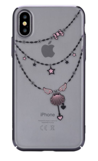 Devia Shell Пластмассовый Чехол с Кристалами Swarovsky для Apple iPhone X / XS Черный
